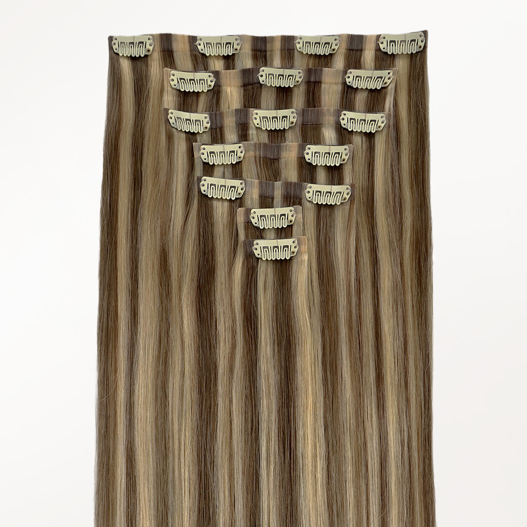 Seamless Clip-In Human Hair Extensions with Remy Hair - Image 7