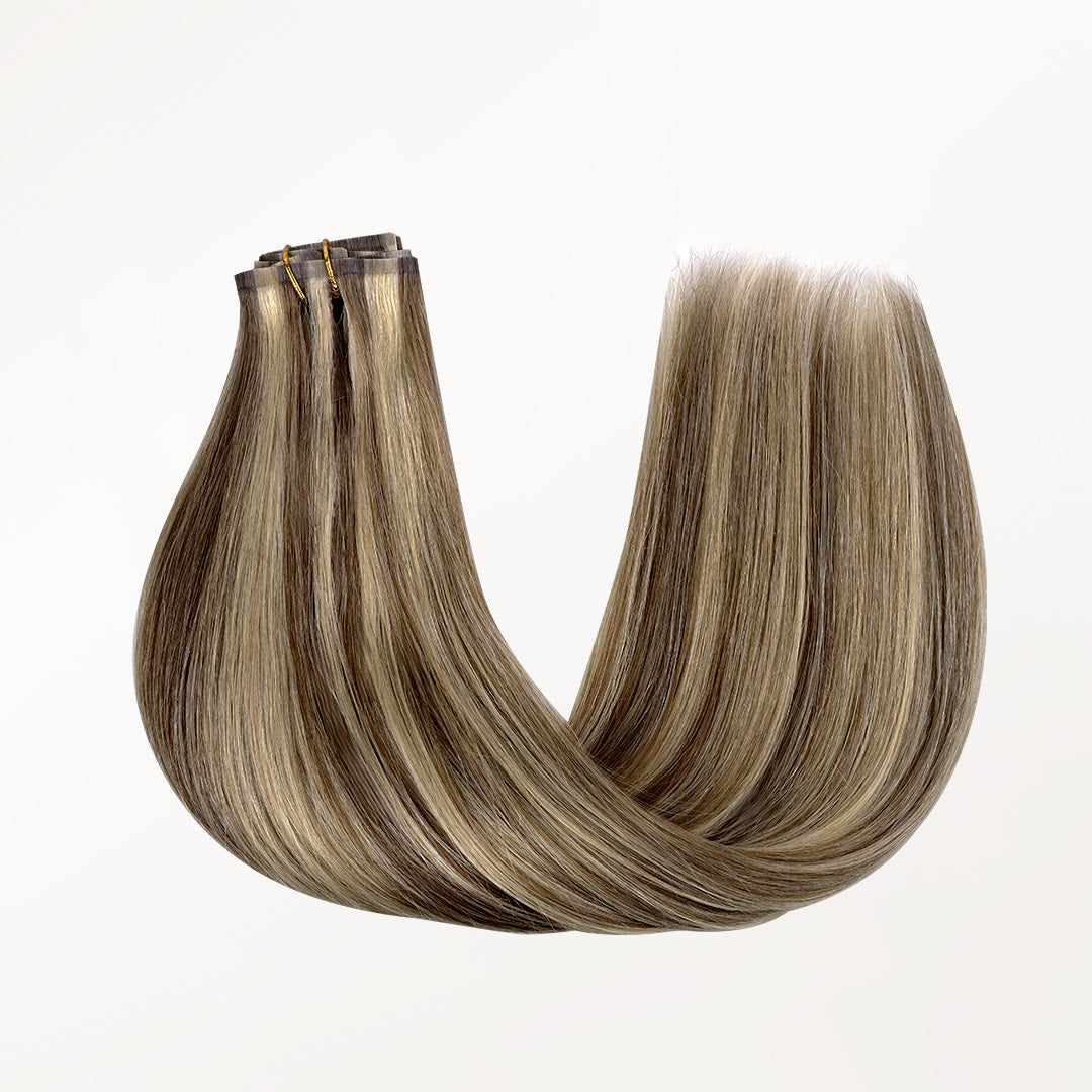Seamless Clip-In Human Hair Extensions with Remy Hair - Image 8