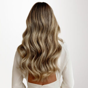 Alternative view of Seamless Clip-In Human Hair Extensions with Remy Hair