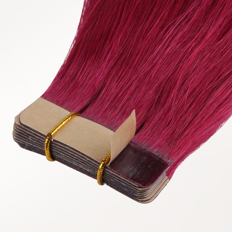Tape-In Human Hair Extensions with Adhesive Wefts - Image 7