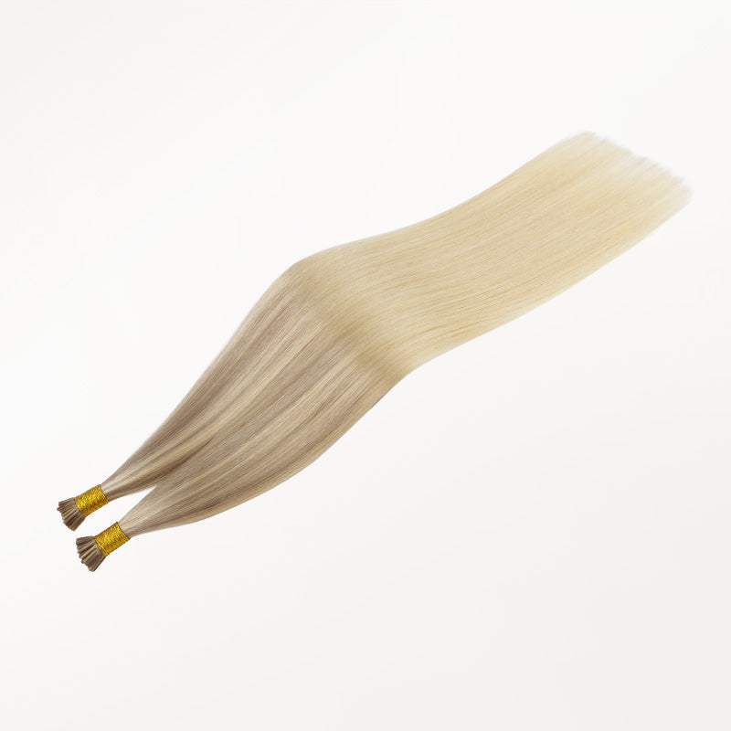 I-Tip Human Hair Extensions with Remy Hair and Keratin Tips - Image 6