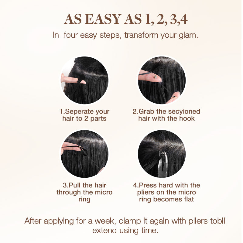 I-Tip Human Hair Extensions with Remy Hair and Keratin Tips - Image 7