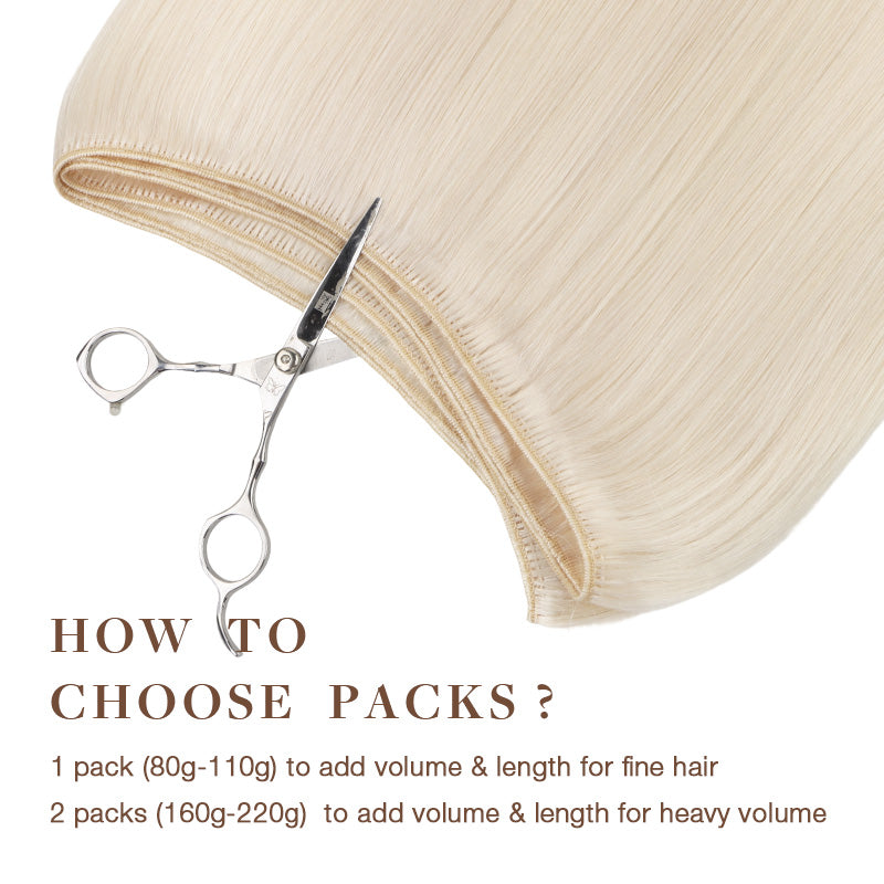 Sew-In Human Hair Weft Extensions with Remy Hair - Image 3