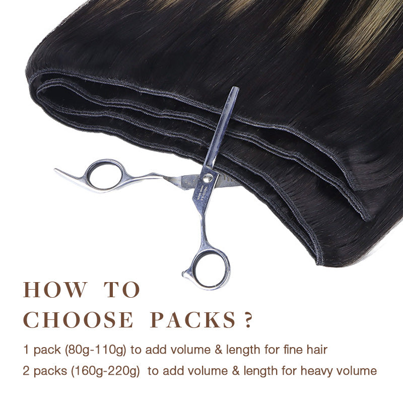Sew-In Human Hair Weft Extensions with Remy Hair - Image 4