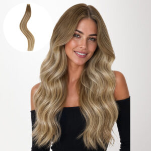 Tape-In Human Hair Extensions with Remy Hair